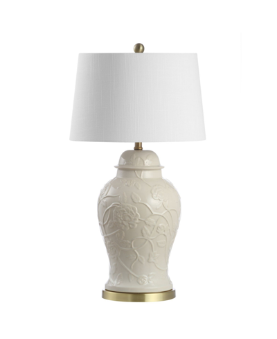 Jonathan Y Naiyou Ceramic Classic Traditional Led Lamp Table Lamp In Beige
