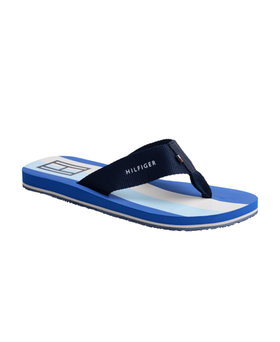 Tommy Hilfiger Men's Dakin Flip Flop Sandals Men's Shoes In  Navy/white/light Blue | ModeSens