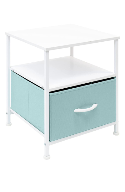 Shop Sorbus 1 Drawer Table Dresser In Aqua