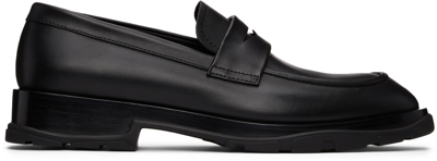 Shop Alexander Mcqueen Black Swilly Loafers In 1000 Black