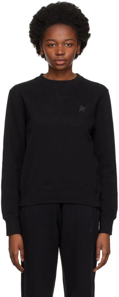 Shop Golden Goose Black Athena Star Sweater In 90100 Black