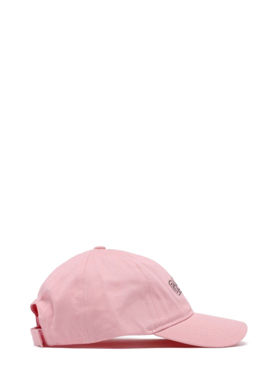 Shop Ganni Women's Pink Cotton Hat