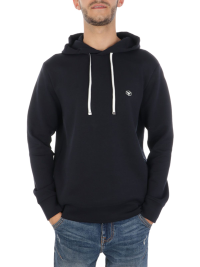 Shop Emporio Armani Men's Blue Cotton Sweatshirt