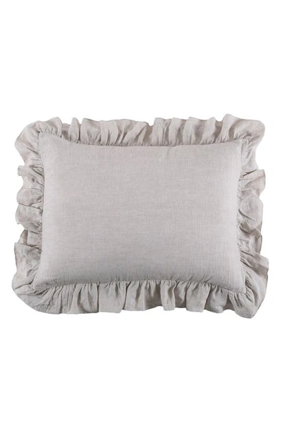 Pom Pom At Home Charlie Ruffle Sham Set In Flax