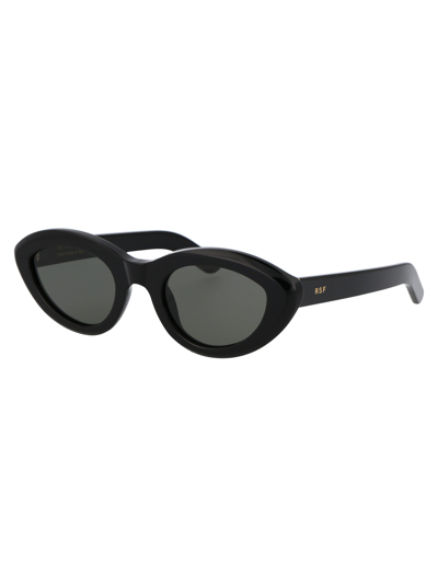 Retrosuperfuture Cocca Black Cat-eye Acetate Sunglasses In Black