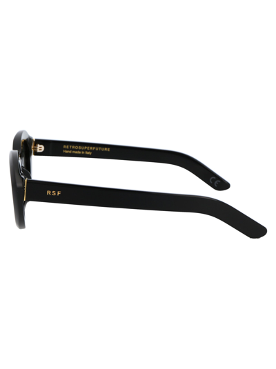Retrosuperfuture Cocca Black Cat-eye Acetate Sunglasses In Black