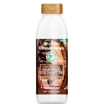 Shop Garnier Ultimate Blends Cocoa Butter Conditioner For Dry, Curly Hair 350ml