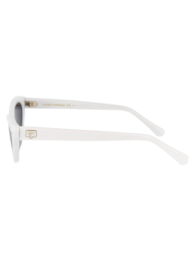 Shop Chiara Ferragni Sunglasses In Vk6ir White