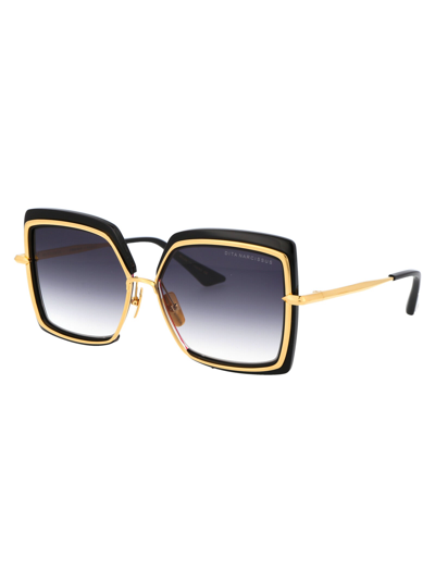 Shop Dita Sunglasses In Black - Yellow Gold W/ Dark Grey  To Clear -  Ar