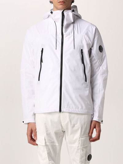 Shop C.p. Company Jacket Pro-tek C.p. Jacket Company In Technical Fabric In White
