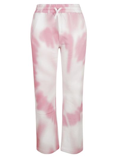 Shop Red Valentino Tie-dye Drawstring Waist Track Pants In Multicolor
