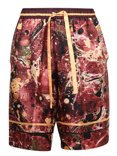 Shop Dolce & Gabbana Silk Shorts In Multi