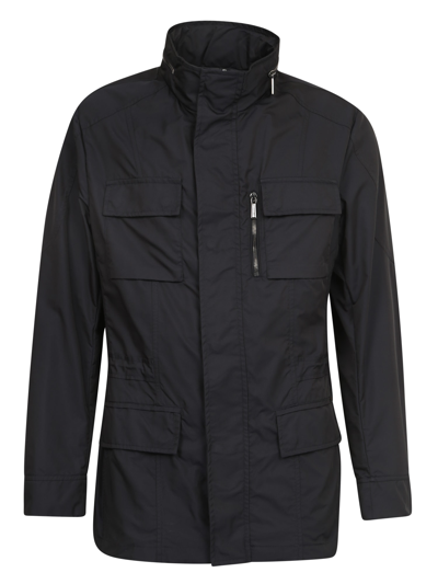 Shop Moorer Nylon Jacket In Blue