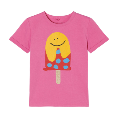 Shop Stella Mccartney T-shirt With Print In Pink