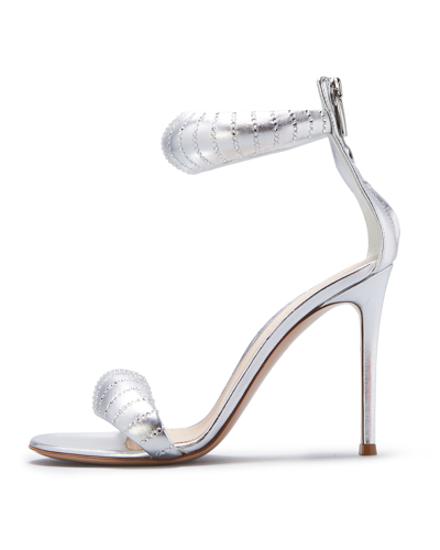 Shop Gianvito Rossi Bijoux Sandals In Silver