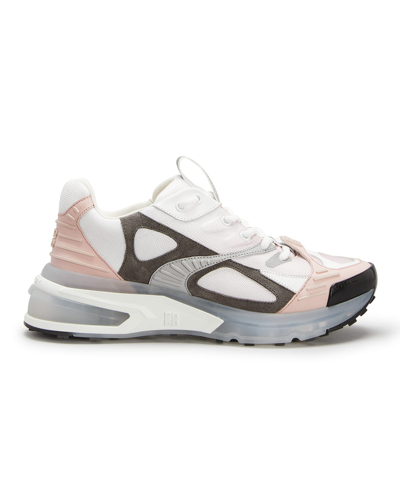 Shop Givenchy Giv 1 Mesh Clear-sole Runner Sneakers In White Pink