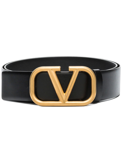 Shop Valentino Cintura Vlogo Signature In Black