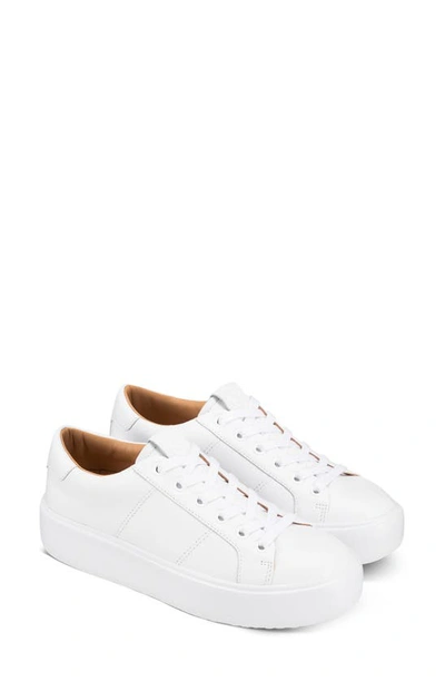 Shop Greats Waverly Leather Sneaker In White