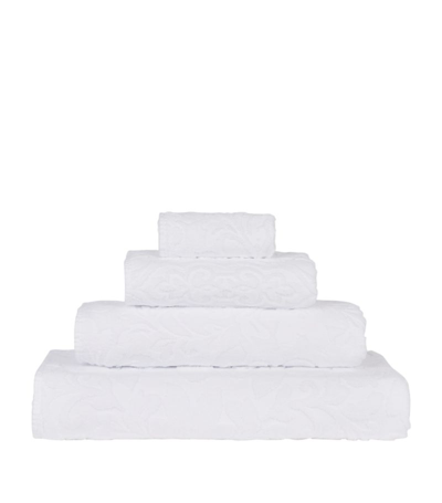 Shop Abyss & Habidecor Gloria Hand Towel (55cm X 100cm) In White