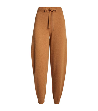 Shop Nanushka Merino-blend Ylia Sweatpants In Brown