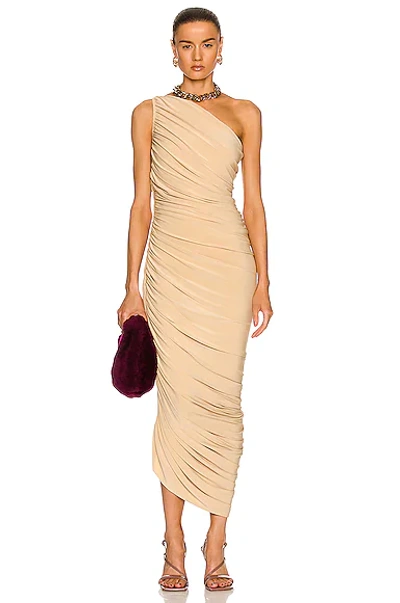 Shop Norma Kamali Diana Gown In Blonde