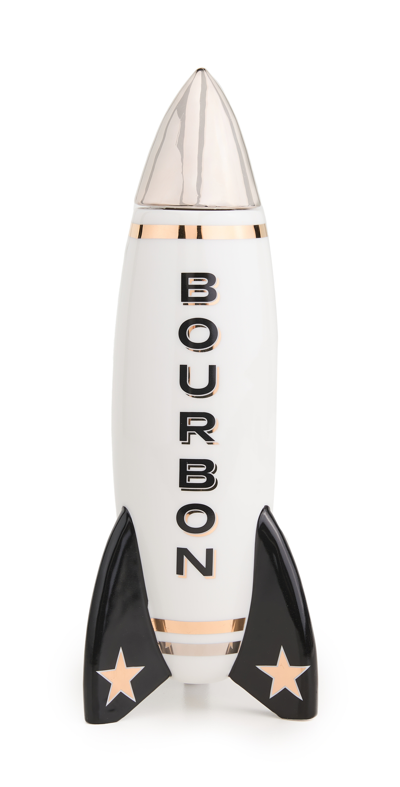 Shop Jonathan Adler Rocket Bourbon Decanter White One Size