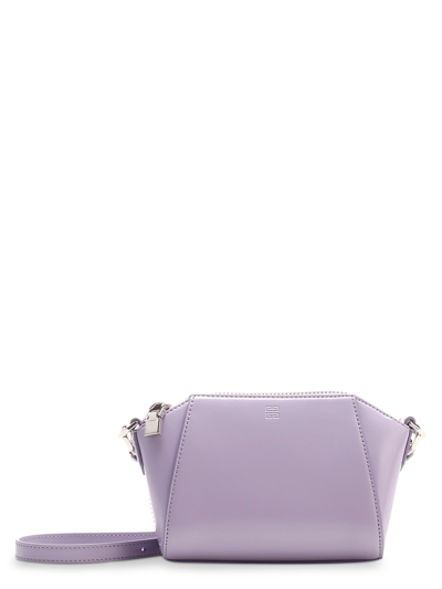 Shop Givenchy Nano 'antigona' Shoulder Bag In Purple