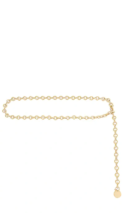 Shop Epifene Riviera Chain Belt In Metallic Gold