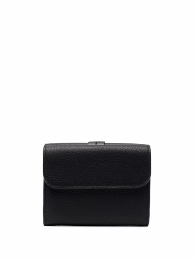 Chloé Logo Tri-fold Wallet In Black