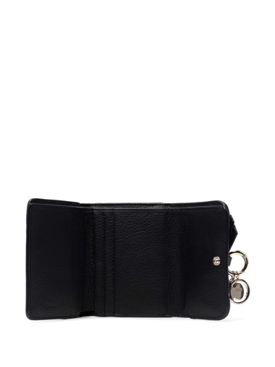 Shop Chloé Logo Tri-fold Wallet In Black