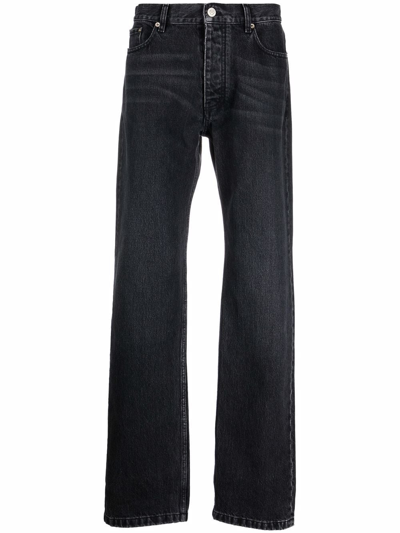 Shop Balenciaga Year Of The Tiger Straight-leg Jeans In Black