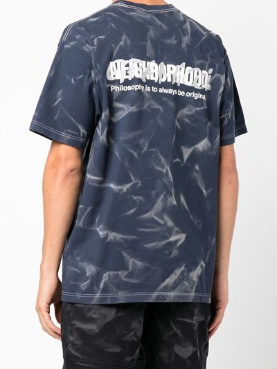 Shop Neighborhood Logo-print Short-sleeved T-shirt In Blue