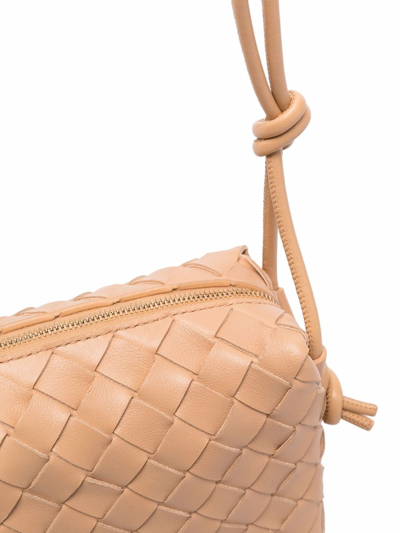 Shop Bottega Veneta Mini Intrecciato Crossbody Bag In Neutrals