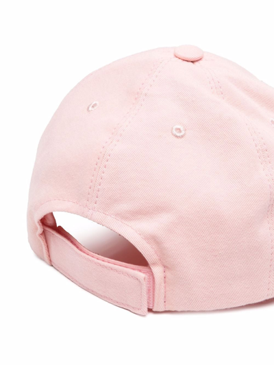 Shop Palm Angels Embroidered-logo Baseball Cap In Pink