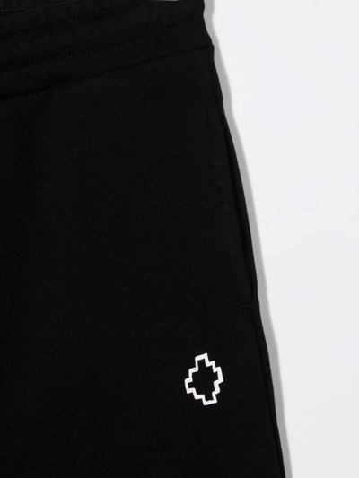 Shop Marcelo Burlon County Of Milan Cross Logo-print Track Pants In Black