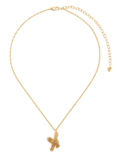 Shop Loveness Lee X Alphabet Pendant Necklace In Gold