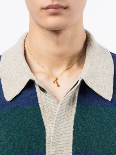 Loveness Lee T Alphabet Pendant Necklace In Gold