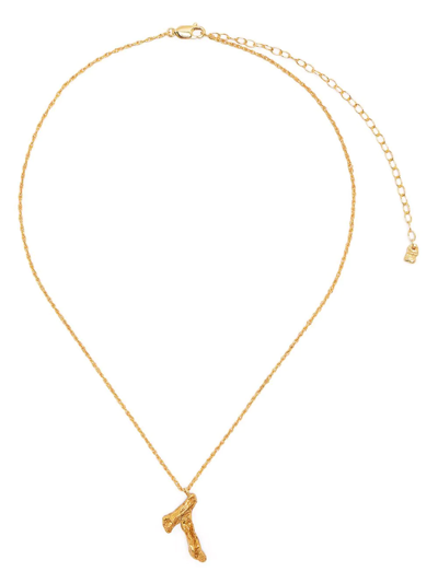 Shop Loveness Lee T Alphabet Pendant Necklace In Gold
