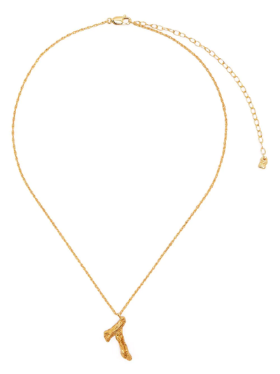 Loveness Lee T Alphabet Pendant Necklace In Gold