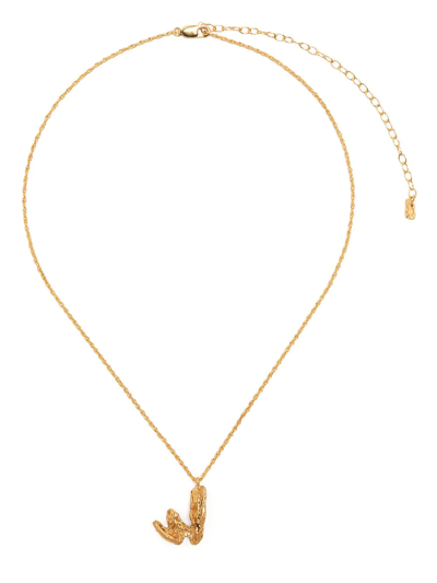 Shop Loveness Lee W Alphabet Pendant Necklace In Gold