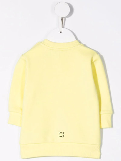 Shop Givenchy 4g-print Cotton Sweatshirt In Yellow