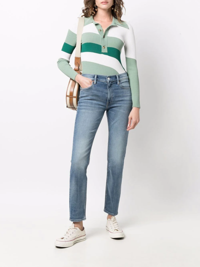 Shop Polo Ralph Lauren Mid-rise Slim-cut Jeans In Blue