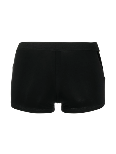 Shop Tom Ford Logo Waistband Boxers In Black