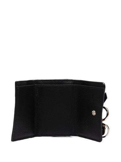 Shop Chloé Tri-fold Mini Wallet In Black