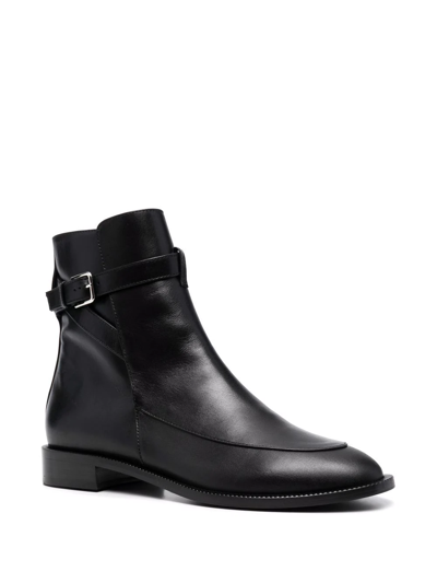 Shop Scarosso Kelly Buckled Boots In Black