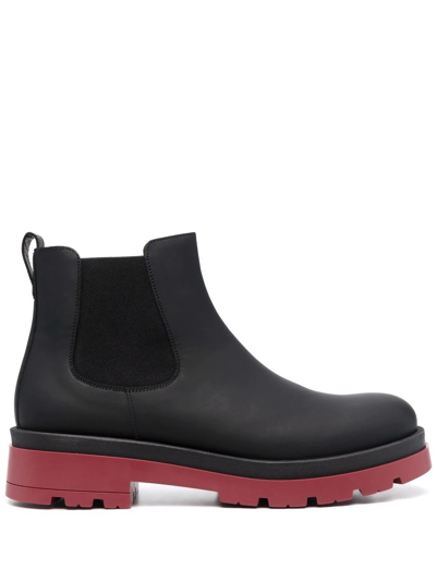 Shop Scarosso Justin Leather Boots In Black