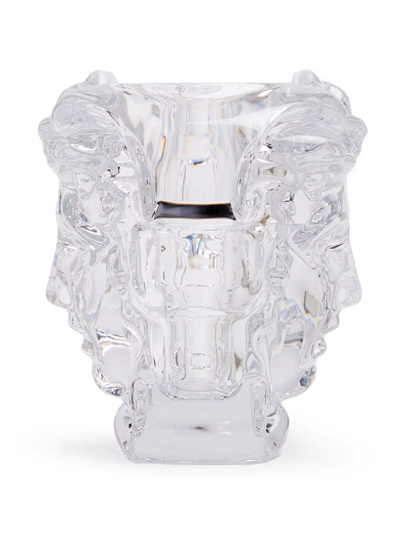 Shop Versace Medusa Grande Crystal Vase In White