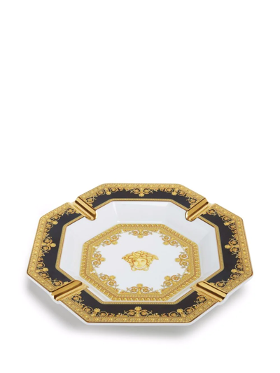 Shop Versace I Love Baroque Porcelain Ashtray In White