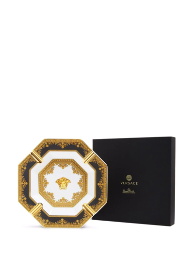 Shop Versace I Love Baroque Porcelain Ashtray In White