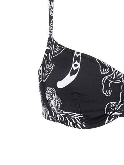 Solid & Striped The Eva Tiger-print Bikini In Black